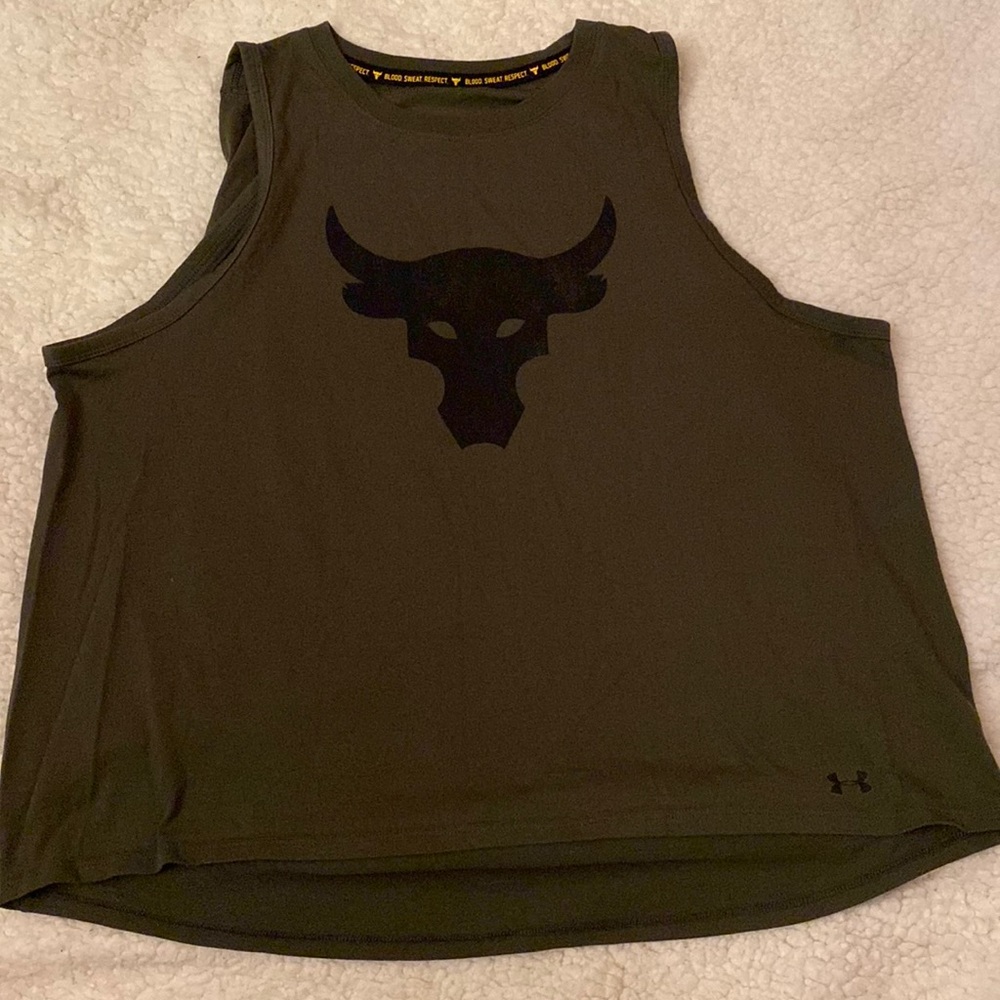 Grey Under Armour tank top